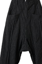 画像をギャラリービューアに読み込む, KLASICA SABRON CONSTRUCTED TROUSERS / LIGHT WEIGHT BLUR STRIPES (INK BLACK)