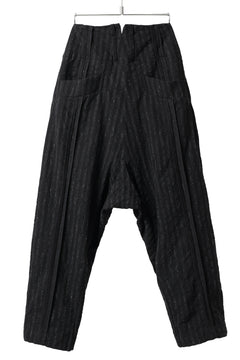 画像をギャラリービューアに読み込む, KLASICA SABRON CONSTRUCTED TROUSERS / LIGHT WEIGHT BLUR STRIPES (INK BLACK)