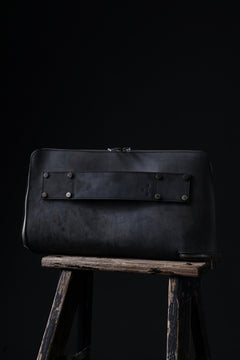 画像をギャラリービューアに読み込む, ierib onepiece clutch-bag / Shell Cordovan (MARBLE GREY #B)