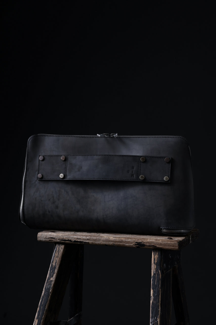 画像をギャラリービューアに読み込む, ierib onepiece clutch-bag / Shell Cordovan (MARBLE GREY #B)