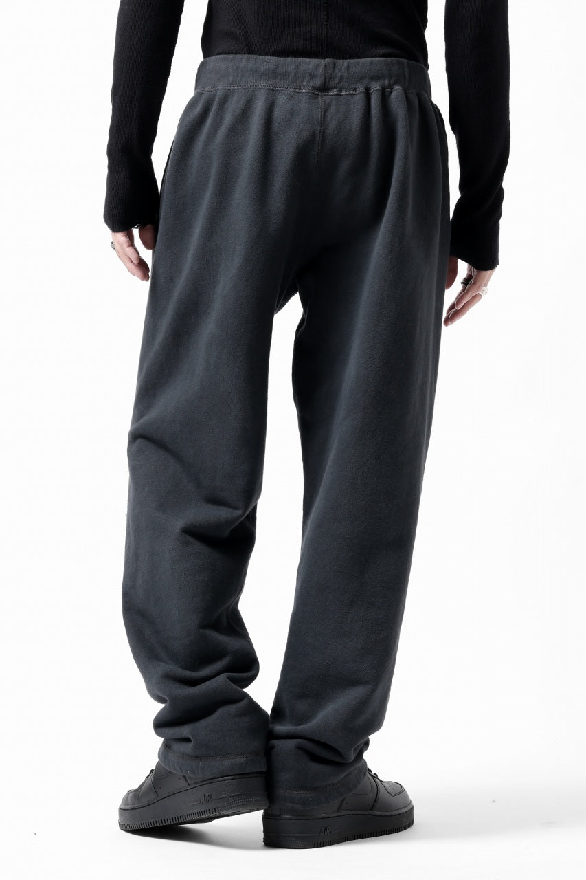 画像をギャラリービューアに読み込む, DEFORMATER.® THREE PROCESSING SWEAT REGULAR PANT - DYED/BIO/FROST EFFECT (VINTAGE BLACK)