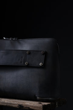 画像をギャラリービューアに読み込む, ierib onepiece clutch-bag / Shell Cordovan (MARBLE GREY #B)