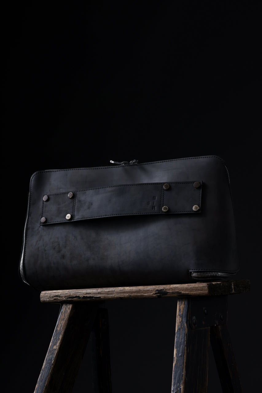 画像をギャラリービューアに読み込む, ierib onepiece clutch-bag / Shell Cordovan (MARBLE GREY #B)