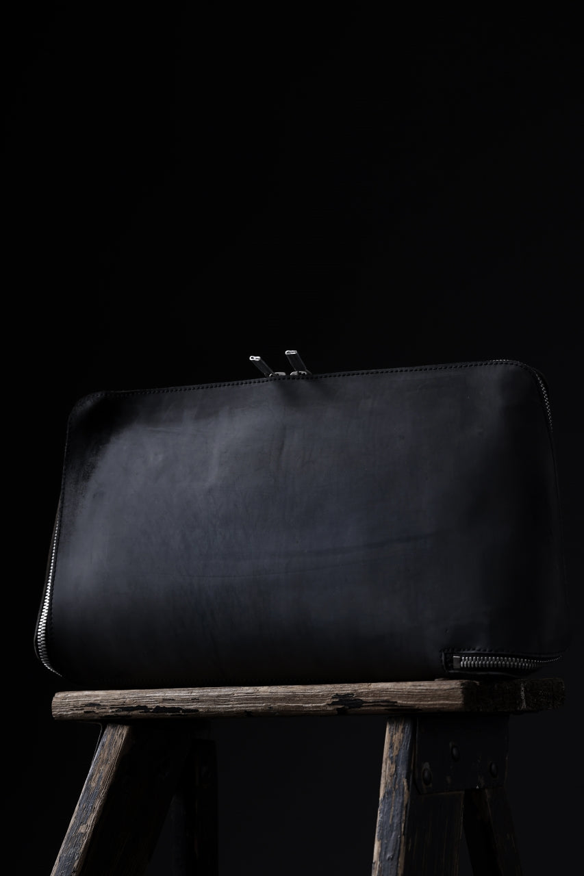 画像をギャラリービューアに読み込む, ierib onepiece clutch-bag / Shell Cordovan (MARBLE GREY #A)