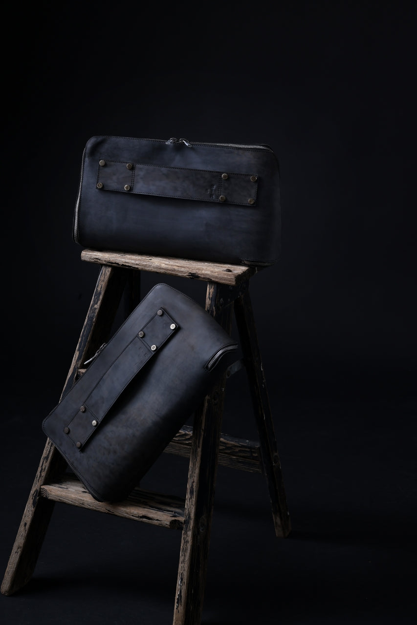 画像をギャラリービューアに読み込む, ierib onepiece clutch-bag / Shell Cordovan (MARBLE GREY #B)