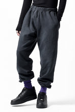 画像をギャラリービューアに読み込む, DEFORMATER.® THREE PROCESSING SWEAT JOGGER PANT - DYED/BIO/FROST EFFECT (VINTAGE BLACK)