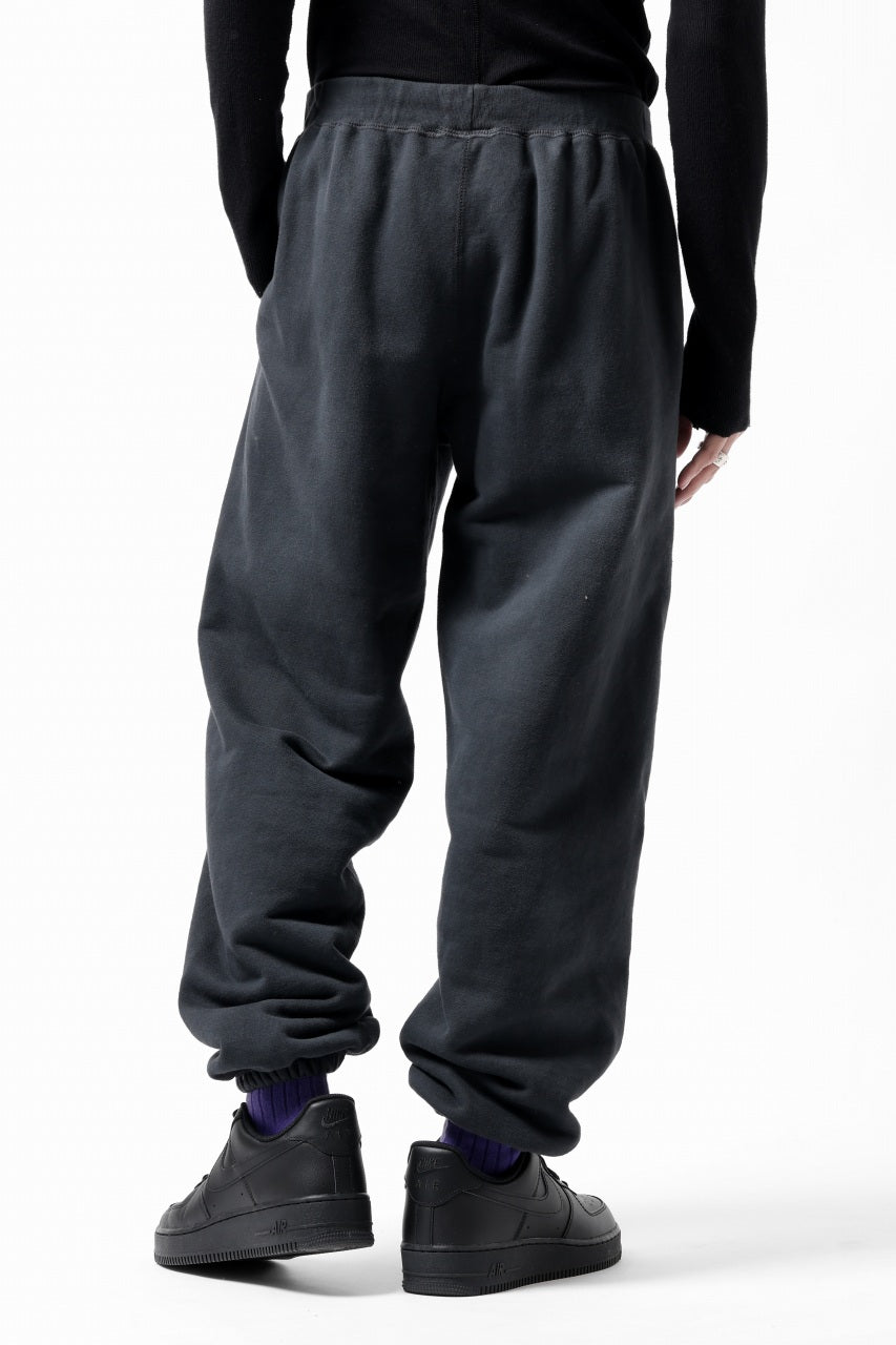 画像をギャラリービューアに読み込む, DEFORMATER.® THREE PROCESSING SWEAT JOGGER PANT - DYED/BIO/FROST EFFECT (VINTAGE BLACK)