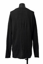 画像をギャラリービューアに読み込む, KLASICA D'ARCY RAGLAN REGULAR FIT PULL / JACQUARD KNIT JERSEY (BLACK x BLACK)