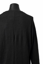 画像をギャラリービューアに読み込む, KLASICA D'ARCY RAGLAN REGULAR FIT PULL / JACQUARD KNIT JERSEY (BLACK x BLACK)