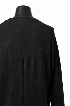 画像をギャラリービューアに読み込む, KLASICA D'ARCY RAGLAN REGULAR FIT PULL / JACQUARD KNIT JERSEY (BLACK x BLACK)