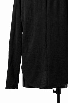 画像をギャラリービューアに読み込む, KLASICA D'ARCY RAGLAN REGULAR FIT PULL / JACQUARD KNIT JERSEY (BLACK x BLACK)