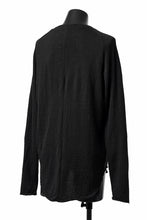 画像をギャラリービューアに読み込む, KLASICA D'ARCY RAGLAN REGULAR FIT PULL / JACQUARD KNIT JERSEY (BLACK x BLACK)