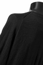 画像をギャラリービューアに読み込む, KLASICA D'ARCY RAGLAN REGULAR FIT PULL / JACQUARD KNIT JERSEY (BLACK x BLACK)