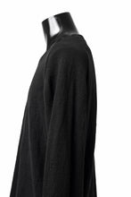 画像をギャラリービューアに読み込む, KLASICA D'ARCY RAGLAN REGULAR FIT PULL / JACQUARD KNIT JERSEY (BLACK x BLACK)