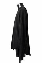 画像をギャラリービューアに読み込む, KLASICA D'ARCY RAGLAN REGULAR FIT PULL / JACQUARD KNIT JERSEY (BLACK x BLACK)