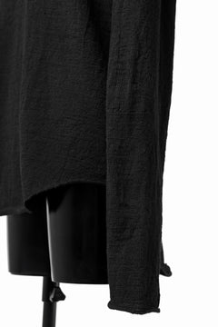 画像をギャラリービューアに読み込む, KLASICA D'ARCY RAGLAN REGULAR FIT PULL / JACQUARD KNIT JERSEY (BLACK x BLACK)