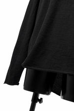 画像をギャラリービューアに読み込む, KLASICA D'ARCY RAGLAN REGULAR FIT PULL / JACQUARD KNIT JERSEY (BLACK x BLACK)