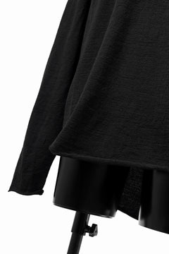 画像をギャラリービューアに読み込む, KLASICA D'ARCY RAGLAN REGULAR FIT PULL / JACQUARD KNIT JERSEY (BLACK x BLACK)