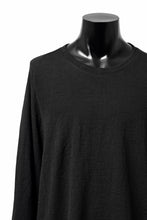 画像をギャラリービューアに読み込む, KLASICA D'ARCY RAGLAN REGULAR FIT PULL / JACQUARD KNIT JERSEY (BLACK x BLACK)