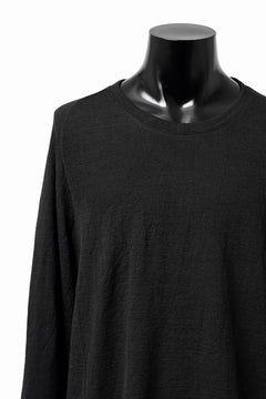 画像をギャラリービューアに読み込む, KLASICA D'ARCY RAGLAN REGULAR FIT PULL / JACQUARD KNIT JERSEY (BLACK x BLACK)