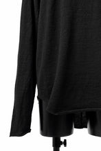 画像をギャラリービューアに読み込む, KLASICA D'ARCY RAGLAN REGULAR FIT PULL / JACQUARD KNIT JERSEY (BLACK x BLACK)