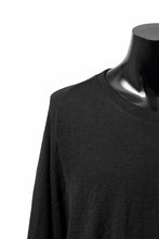 画像をギャラリービューアに読み込む, KLASICA D'ARCY RAGLAN REGULAR FIT PULL / JACQUARD KNIT JERSEY (BLACK x BLACK)