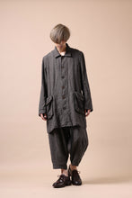 画像をギャラリービューアに読み込む, YUTA MATSUOKA work shirt jacket / brushed linen canvas (brown)