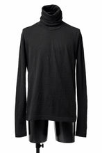 画像をギャラリービューアに読み込む, KLASICA SMOKE SMOOTH TURTLE NECK PULL / JACQUARD KNIT JERSEY (BLACK)
