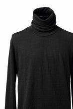 画像をギャラリービューアに読み込む, KLASICA SMOKE SMOOTH TURTLE NECK PULL / JACQUARD KNIT JERSEY (BLACK)