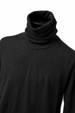 画像をギャラリービューアに読み込む, KLASICA SMOKE SMOOTH TURTLE NECK PULL / JACQUARD KNIT JERSEY (BLACK)