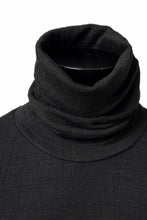 画像をギャラリービューアに読み込む, KLASICA SMOKE SMOOTH TURTLE NECK PULL / JACQUARD KNIT JERSEY (BLACK)