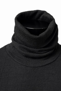 画像をギャラリービューアに読み込む, KLASICA SMOKE SMOOTH TURTLE NECK PULL / JACQUARD KNIT JERSEY (BLACK)