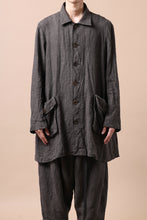 画像をギャラリービューアに読み込む, YUTA MATSUOKA work shirt jacket / brushed linen canvas (brown)