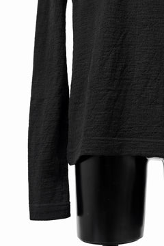 画像をギャラリービューアに読み込む, KLASICA SMOKE SMOOTH TURTLE NECK PULL / JACQUARD KNIT JERSEY (BLACK)