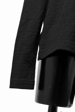 画像をギャラリービューアに読み込む, KLASICA SMOKE SMOOTH TURTLE NECK PULL / JACQUARD KNIT JERSEY (BLACK)