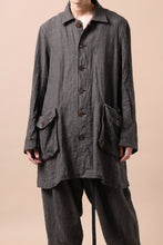 画像をギャラリービューアに読み込む, YUTA MATSUOKA work shirt jacket / brushed linen canvas (brown)