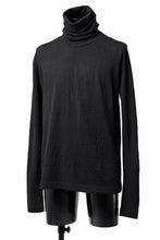 画像をギャラリービューアに読み込む, KLASICA SMOKE SMOOTH TURTLE NECK PULL / JACQUARD KNIT JERSEY (BLACK)
