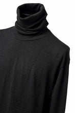 画像をギャラリービューアに読み込む, KLASICA SMOKE SMOOTH TURTLE NECK PULL / JACQUARD KNIT JERSEY (BLACK)