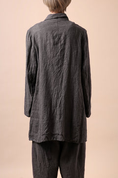 画像をギャラリービューアに読み込む, YUTA MATSUOKA work shirt jacket / brushed linen canvas (brown)