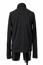 画像をギャラリービューアに読み込む, KLASICA SMOKE SMOOTH TURTLE NECK PULL / JACQUARD KNIT JERSEY (BLACK)