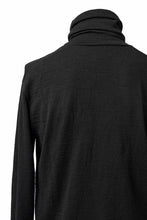 画像をギャラリービューアに読み込む, KLASICA SMOKE SMOOTH TURTLE NECK PULL / JACQUARD KNIT JERSEY (BLACK)