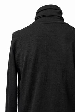 画像をギャラリービューアに読み込む, KLASICA SMOKE SMOOTH TURTLE NECK PULL / JACQUARD KNIT JERSEY (BLACK)
