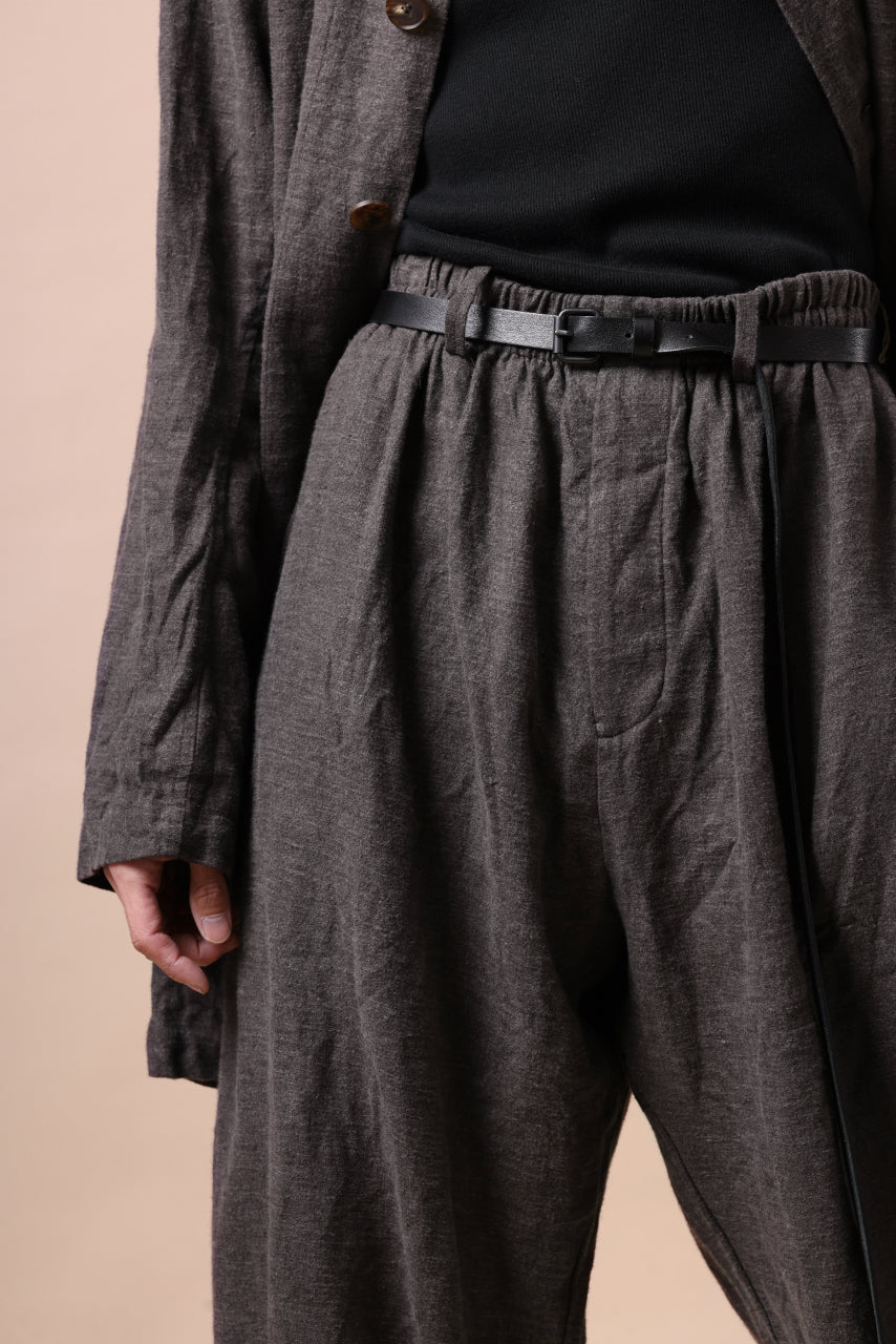 画像をギャラリービューアに読み込む, YUTA MATSUOKA easy darts pants / brushed linen canvas (brown)