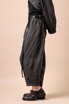 画像をギャラリービューアに読み込む, YUTA MATSUOKA easy darts pants / brushed linen canvas (brown)