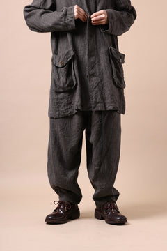 画像をギャラリービューアに読み込む, YUTA MATSUOKA easy darts pants / brushed linen canvas (brown)