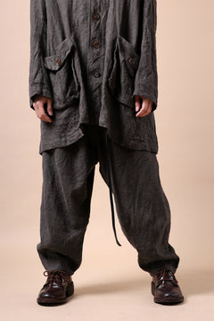 画像をギャラリービューアに読み込む, YUTA MATSUOKA easy darts pants / brushed linen canvas (brown)