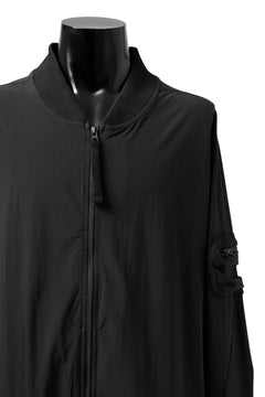 画像をギャラリービューアに読み込む, thomkrom MA-1 JACKET / ELASTIC NYLON (BLACK)