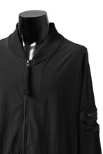 画像をギャラリービューアに読み込む, thomkrom MA-1 JACKET / ELASTIC NYLON (BLACK)