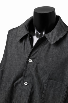 画像をギャラリービューアに読み込む, KLASICA CHEVAL EXTRA WIDE WORK JACKET / LIGHT WEIGHT DENIM (BLACK DENIM)