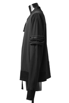 画像をギャラリービューアに読み込む, thomkrom MA-1 JACKET / ELASTIC NYLON (BLACK)